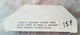 16mm Film Pete’s Dragon Sales Reel How To Sell A Dragon Walt Disney Productions 2