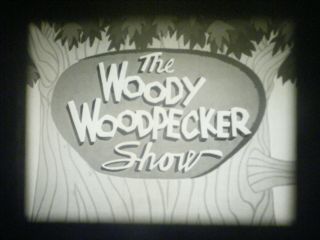 16mm Tv Show - The Woody Woodpecker Show - 1967 - Walter Lantz - B/w Tv Print