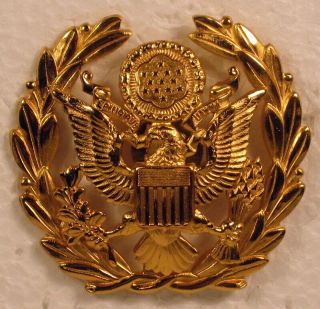 Sergeant Major Of The Us Army Hat Cap Device Badge Insignia Shiny