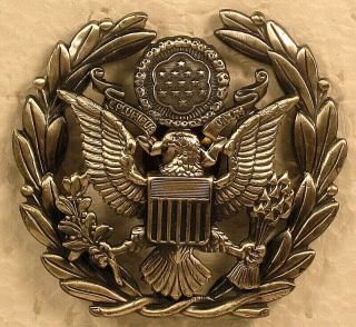 Chief Master Sergeant Of The Us Air Force Hat Cap Device Badge Insignia Oxidized