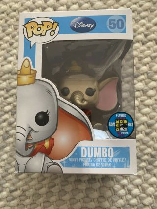 Funko Pop Disney: Dumbo - Gold Dumbo 48 Piece Exclusive Sdcc 2013 50 Custom