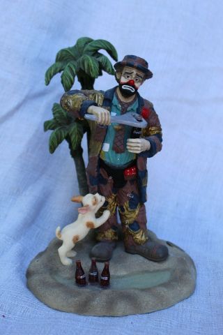 Coca Cola Emmett Kelly Be Refreshed Collectible Figurine,  1996,  Stanton Arts