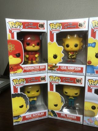 FUNKO POP THE SIMPSONS FULL SET OF 12 POPS RARE TREEHOUSE OF HORROR EXCLUSIVES 3