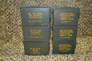 (6 Pack) Combo 50 Cal / 308 Cal Ammo Can