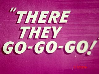 16mm Cartoon " There They Go Go Go " 1956 Road Runner