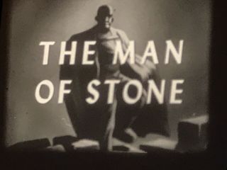 16mm Film The Man Of Stone - Old And Obscure B/w Story Of An Avenging Golem