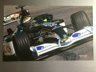 2003 Eddie Irvine Jaguar Bmw F1 Grand Prix Race Car Print Picture Poster Rare