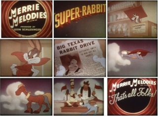 16mm Film Cartoon - RABBIT - 1943 Bugs Bunny - Merrie Melodies 2