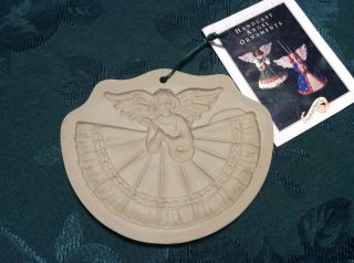 Brown Bag Paper Art 1994 Cookie Mold - Angel With Lute