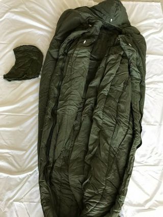 Us Military Extreme Cold Weather Sleeping Bag Od Green Vintage