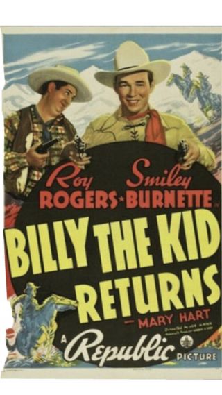 16mm Billy The Kid Returns (1938) Roy Rogers Joseph Kane 2400’ Feature Film