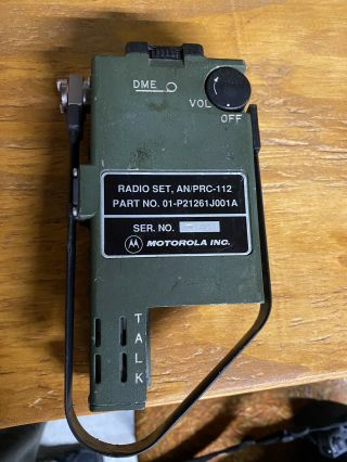 An/prc - 112 Motorola Survival Pilot Radio