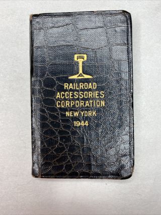 Vintage 1944 Railroad Accessories Corporation Raco York Advertising Booklet
