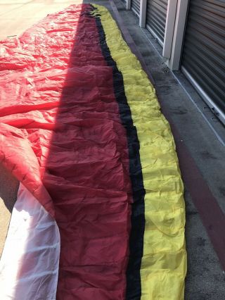 German Multi Color Parachute Canopy 41x8 Rectangular For Decor Shade Photo Shoot
