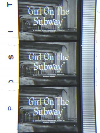 16mm Sound B/w Tv Episode Girl On The Subway Natalie Wood 1600” Vg 1957