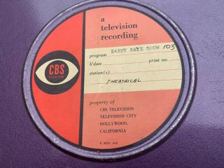 16mm Danny Kaye Show Kinescope Cbs Ep 103