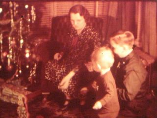 Charming 16mm Film Home Movie Christmas 1940 W/ Toy Trains & More