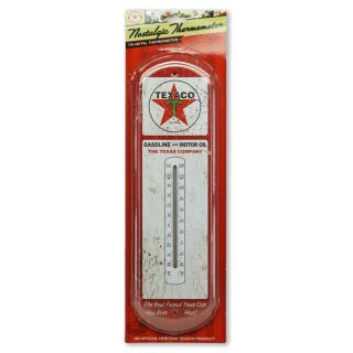 Thermometer - Texaco Gasoline & Motor Oil (premium) 17 " All Metal Nip