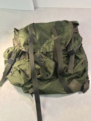 Us Army Usmc Gi Military Issue Alice Pack Rucksack Backpack Frame Nylon Canvas