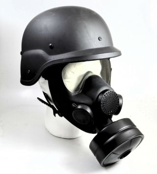 Premium Nbc Gas Mask - Polish Mp5 Gas Mask Full Face Military & Police W/filter