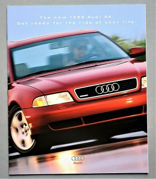 1996 Audi A4 Premium Brochure 16 Pages 9 " X 11 " 96a4