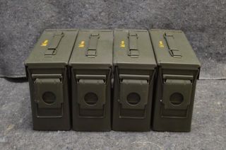 (4 Pack) Once Military 7.  62 / 30 Cal M19a1 Ammo Can
