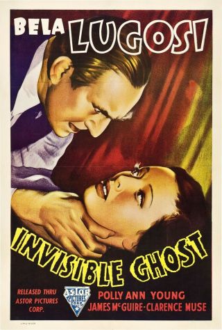 16mm Invisible Ghost (1941).  B/w Horror Feature Film.