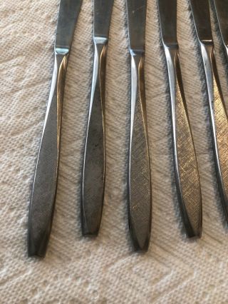 Vintage Ekco Corsair Eterna Stainless 7 Knives - Japan