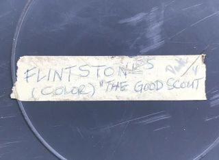 Vintage 16mm Film FLINTSTONES CARTOON “ The Good Scout “ Color 2