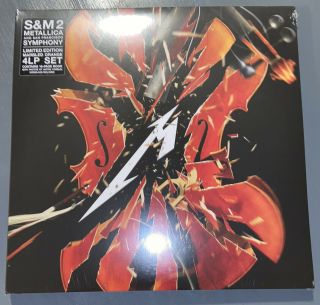 Metallica S&m2 Indie Exclusive Marbled Orange 4lp Vinyl San Francisco Symphony