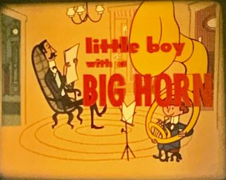16mm ORIG - IB TECH - UPA CARTOON - LITTLE BOY WITH A BIG HORN - 1953 2