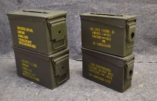 (4 Pack) Combo 50 Cal / 308 Cal Ammo Can