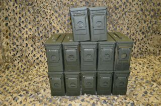 (12 Pack) Once Military 7.  62 / 30 Cal M19a1 Ammo Can