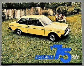 1975 Fiat 128 And 131 Family Cars Brochure 16 Pages 8.  5 X 11 " 75ff