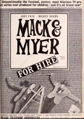 16mm Tv - Mack & Myer For Hire - " All Shook Up " - 1963