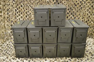 Military Issued (12 Pack) M2a1 50 Cal Ammo Can
