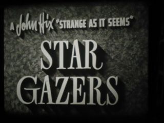16mm Star Gazers Telescope Educational Film 1930 