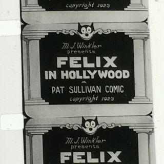 16mm Film Felix In Hollywood 1923 Cartoon Cond.