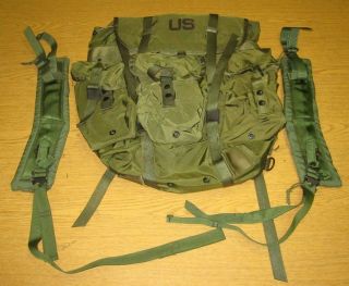 Usgi Military Od Green Medium Alice Pack,  Shoulder Straps Usa Made Lc - 1,  2