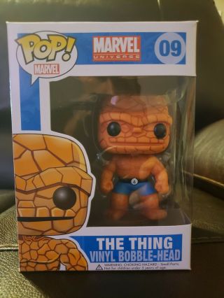 Funko Pop Marvel The Thing 09 With Hard Stack - Vaulted