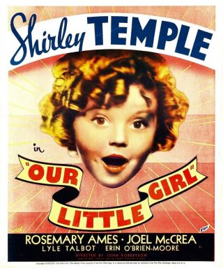 16mm Our Little Girl (1935).  Shirley Temple B/w Feature Film.
