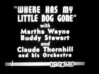 Where Has My Little Dog Gone 16mm Film Musical Soundie