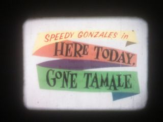 16mm Sound Warner Brothers Speedy " Here Today Gone Tamale " Ib Tech 400 Ft