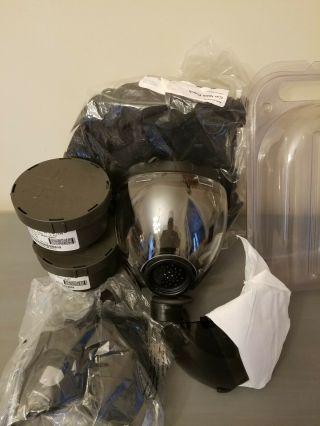 Msa Millennium Cbrn Gas Mask Large W/ 2 Nos Filters