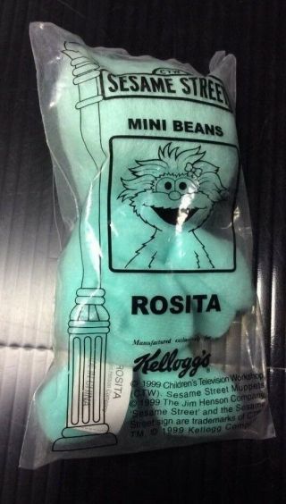 Rosita Sesame Street Mini Beans Kelloggs Cereal Box Toy Figure