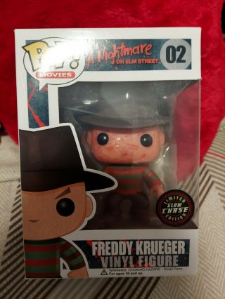 Funko Pop Freddy Krueger 02 Chase Gitd Vaulted Rare