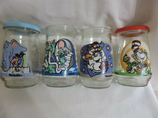 WELCH ' S JELLY JAR GLASSES 1 2 5 6 THE WUBBULOUS WORLD OF DR.  SEUSS 1996 2