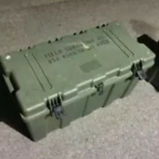 Hardigg Tl500i Plastic Case Lockable Military Green Footlocker