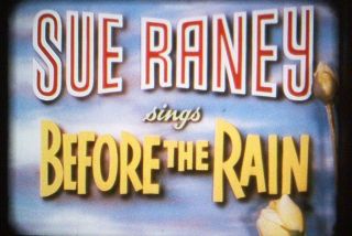 16mm Film - Scopitone - Before The Rain - Sue Raney - I.  B.  Tech Color