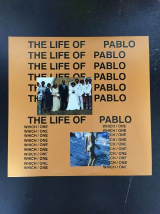 Kanye West The Life Of Pablo 2 Lp Limited Edition Clear Vinyl Translucent Rare